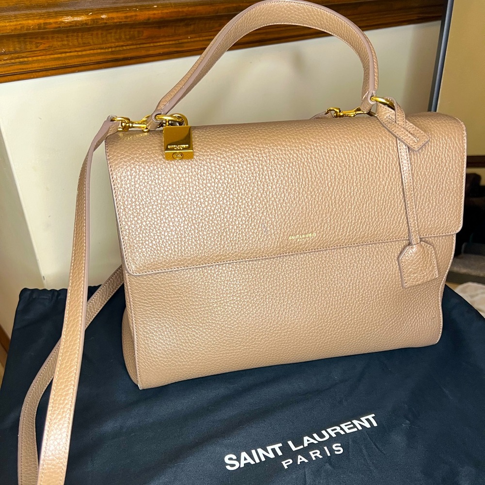Saint Laurent tan bag like new